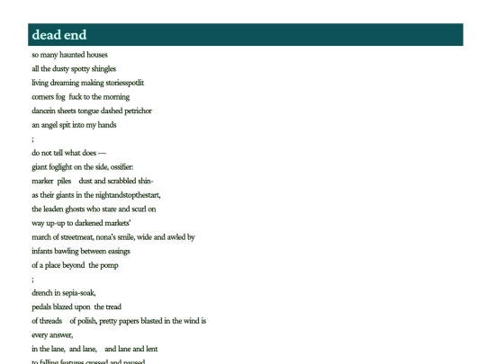 poetry/26-3/dead-end screenshot