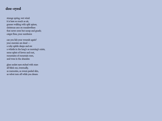 poetry/doe-eyed screenshot