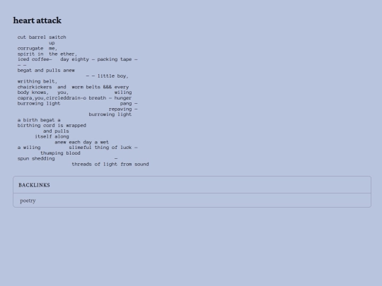 poetry/heart-attack screenshot