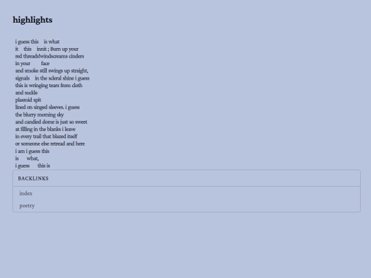 poetry/highlights screenshot