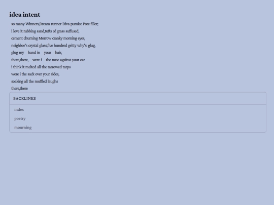 poetry/mourning/idea-intent screenshot