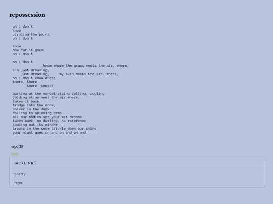 poetry/repossession screenshot