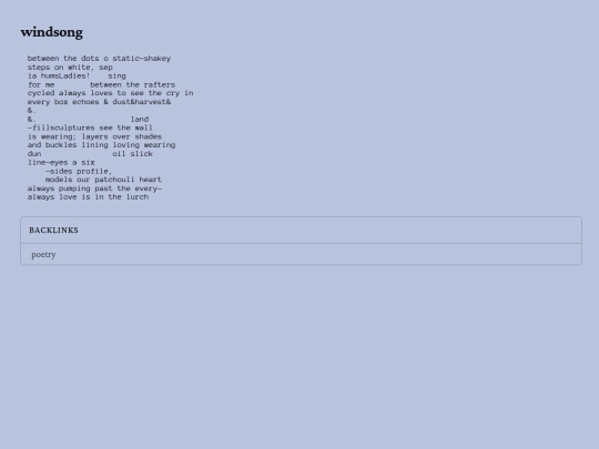 poetry/windsong screenshot