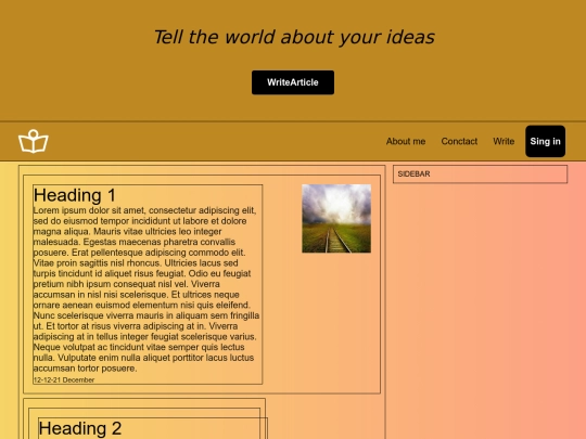 Mysite screenshot