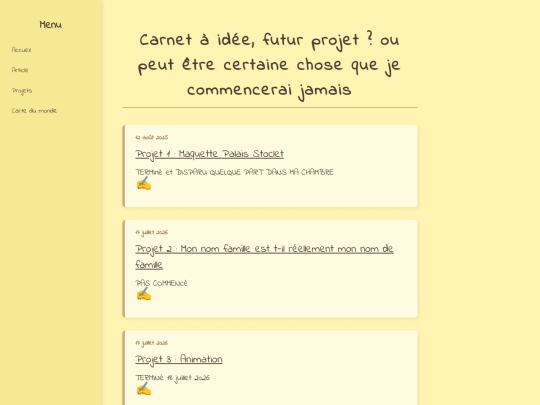 projet screenshot
