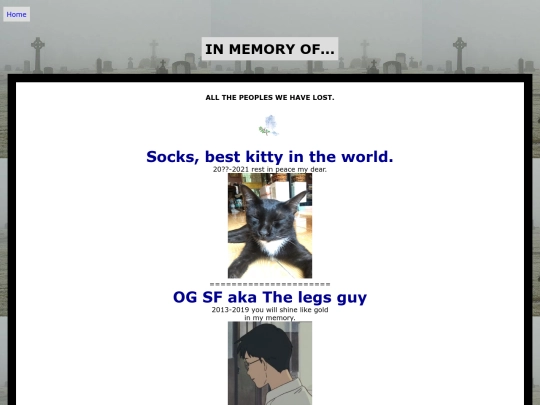 inmemoryof screenshot