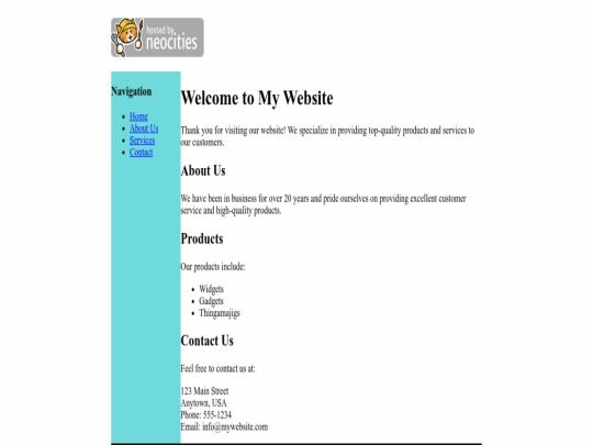 index screenshot