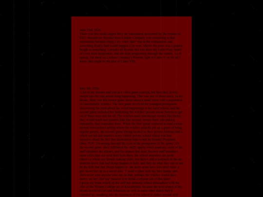 dreamblog screenshot