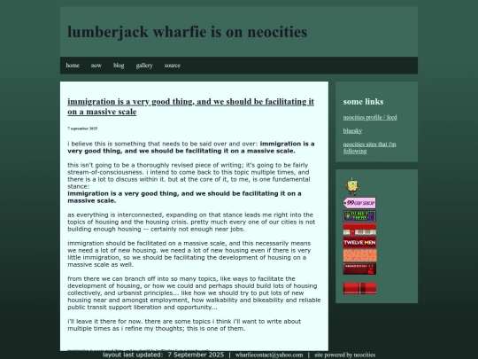 blog screenshot