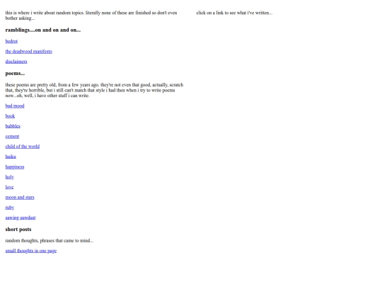 writings screenshot