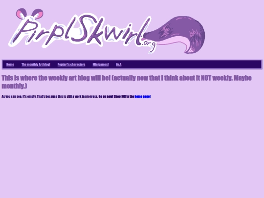 art_blog screenshot