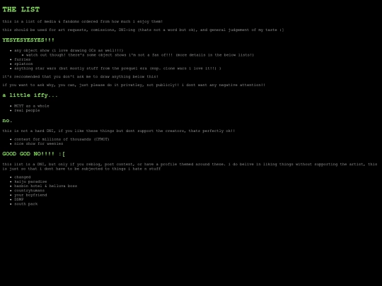 THE-LIST screenshot