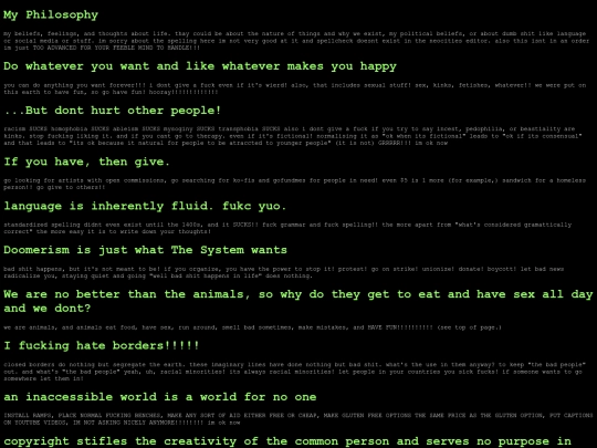 philosophy screenshot