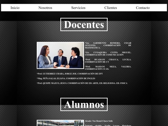 PAGINA WEB GRUPAL/Docentes screenshot