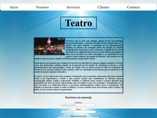 PAGINA WEB GRUPAL/Teatro screenshot