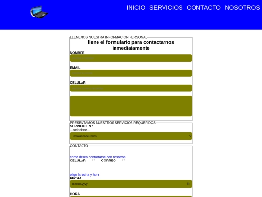 contacto screenshot