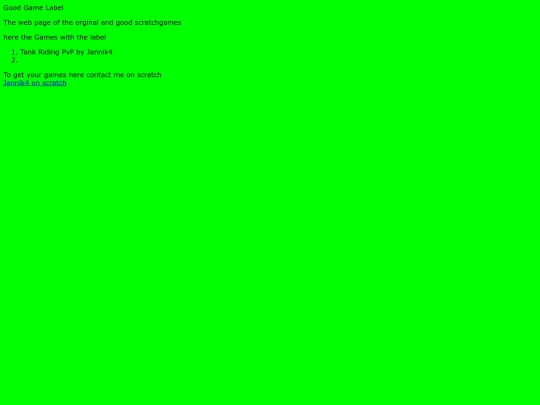 Good Game Label screenshot