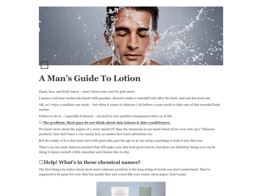 images/A Man’s Guide To Lotion 765f721d08bb448681d3a78c5c26a942 screenshot