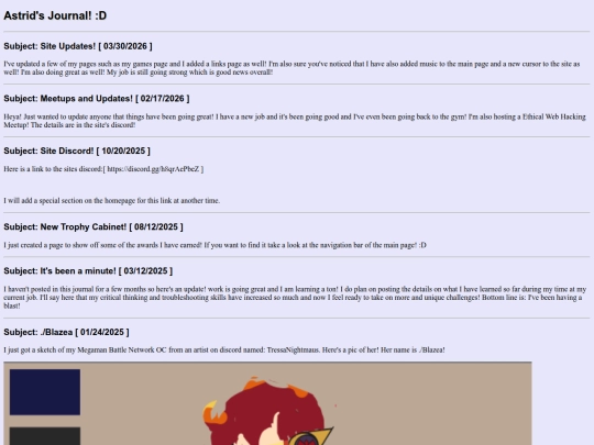 content/journal screenshot