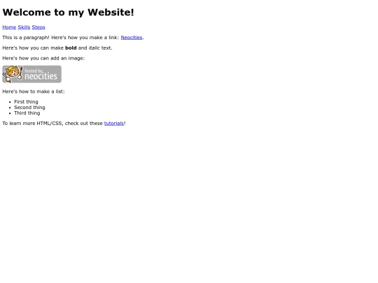 information screenshot