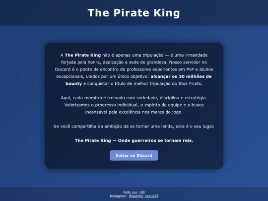 Informações /ThePirateKing screenshot