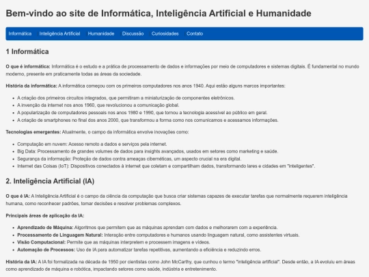 Informaes screenshot