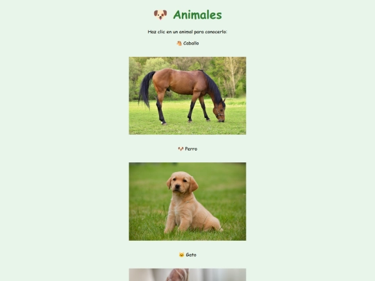 animales screenshot