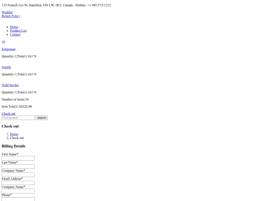 checkout screenshot