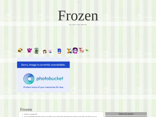 frozen screenshot