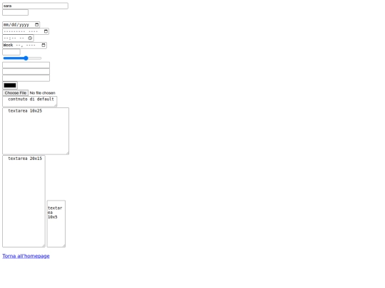 pagine/campoditesto screenshot