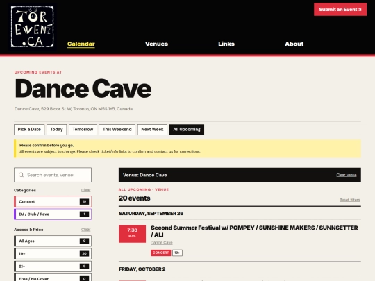 venues/dance-cave screenshot