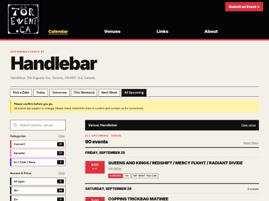 venues/handlebar screenshot