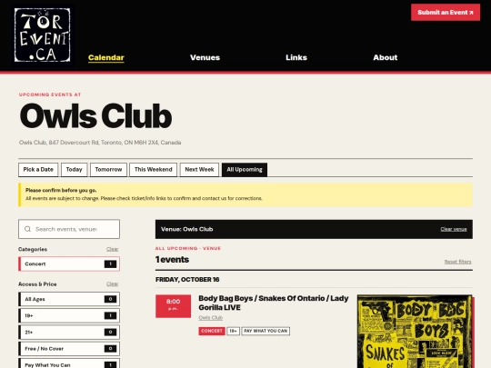 venues/owls-club screenshot