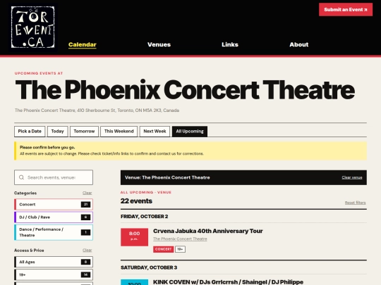venues/the-phoenix-concert-theatre screenshot