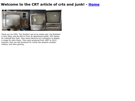 CRTs screenshot