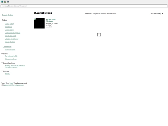 blog/contributors/browse screenshot