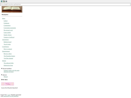 blog/home screenshot