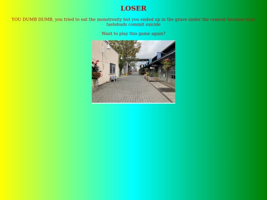 storytime website/page10loser screenshot