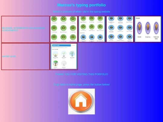 typing website page screenshot