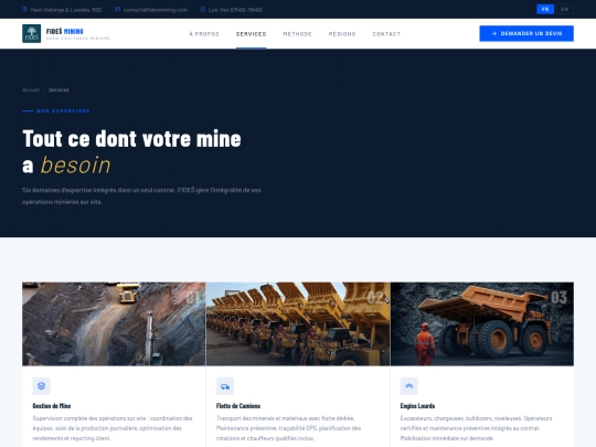services screenshot