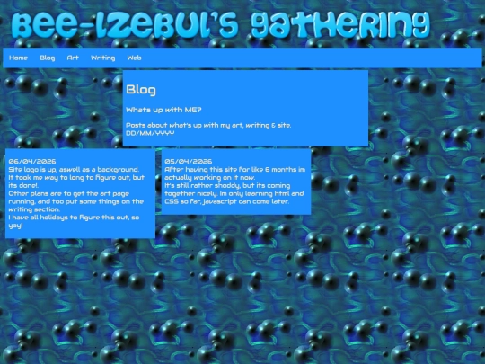 Blog screenshot