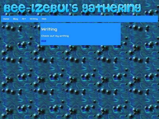Writing screenshot