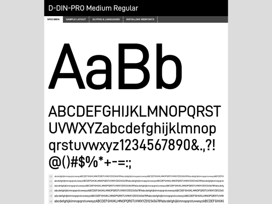 DDINPRO/d-din-pro-500-medium-demo screenshot
