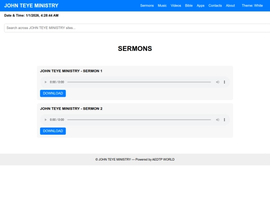 sermons screenshot