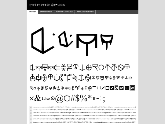 webfont/draedonese-regular-demo screenshot