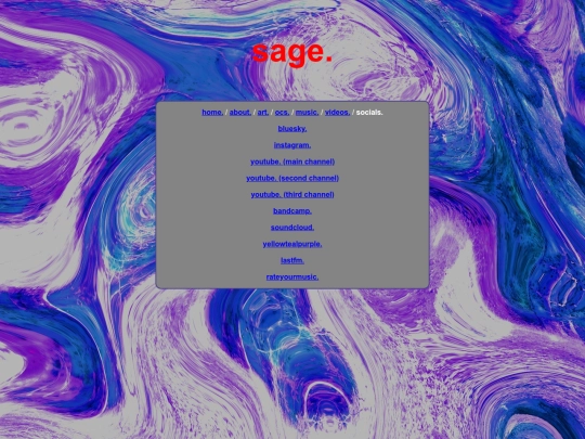 socials screenshot