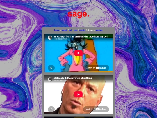 videos screenshot