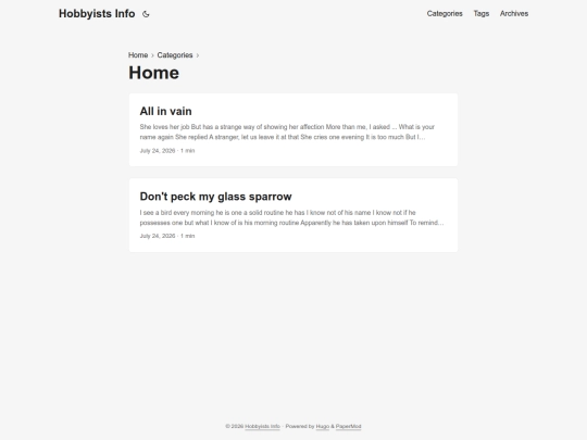 categories/home screenshot