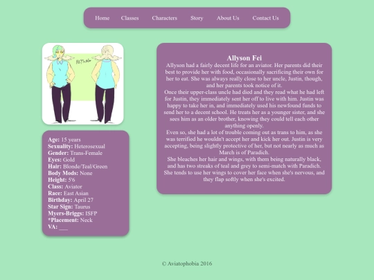 Characters/aly screenshot