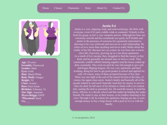 Characters/justin screenshot